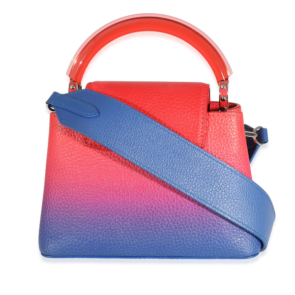 Louis Vuitton Blue Red Ombre Taurillon Mini Capucines - Picture 5 of 8